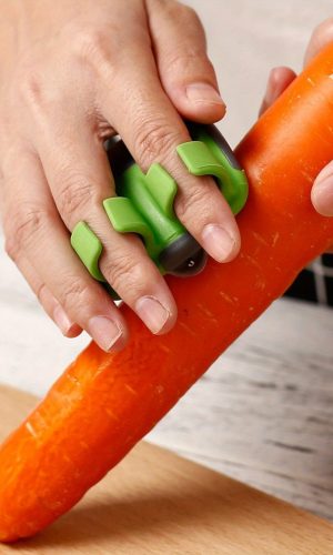 미끄럼 방지 고무 그립 인체공학적 손잡이 채소 필러 헤비 듀티 스테인리스 스틸 내열 구조