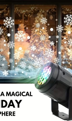 스노우플레이크 분위기를 연출하는 스마트 램프 다이내믹 눈꽃 효과 USB 전원 USB 램프