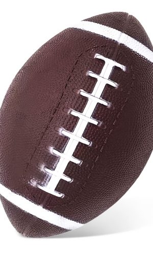 공기 주입식 축구공 8.5인치 합성 인조 가죽 럭비 볼 공식 사이즈 인플레이터블 볼