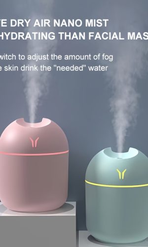 아로마테라피 디퓨저 & 가습기 쿨 미스트 나이트 라이트 기능 포함