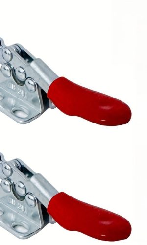 헤비 듀티 조절식 메탈 토글 클램프 퀵 릴리즈 레버 논슬립 러버 팁 산업용 고강도 그리퍼