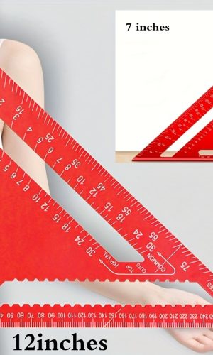 정밀 알루미늄 목공 스퀘어 레드 삼각 자 톱니형 엣지 디자인