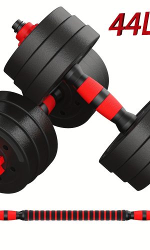 조절식 덤벨 44Lbs 프리 웨이트 세트 커넥터 포함 3-in-1 덤벨 세트