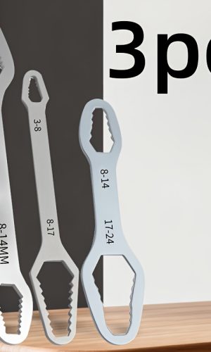 헤비 듀티 하이 카본 더블 엔디드 렌치 세트 3pcs 하이 카본 스틸 다기능 공구