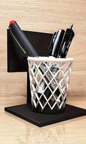 농구 골대 펜 홀더 3D 프린트 공간 절약형 데스크탑 오거나이저