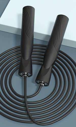 고속 줄넘기 남녀 공용 조절식 엉킴 방지 컴포트 폼 손잡이 내구성 PVC 케이블 피트니스·운동용