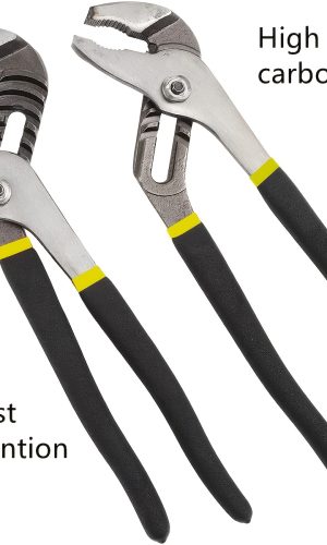 고가시성 손잡이 렌치·플라이어 세트 스트레이트 죠 텅 앤 그루브 워터 펌프 그루브 조인트 포함 카본 스틸 공구