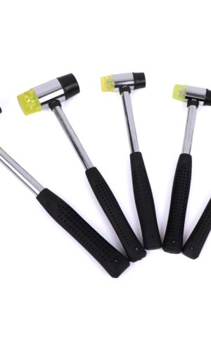 헤비 듀티 양면 목공 망치 세트 망치 1개 교체용 헤드 2개 인체공학적 손잡이 교체형 러버 헤드