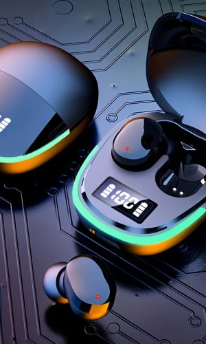 G9 쿨 미니 무선 이어폰 LED 디스플레이 디지털 쇼케이스 저지연 노이즈 캔슬링